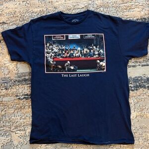 Patriots Blue Graphic T-Shirt with Sports Theme